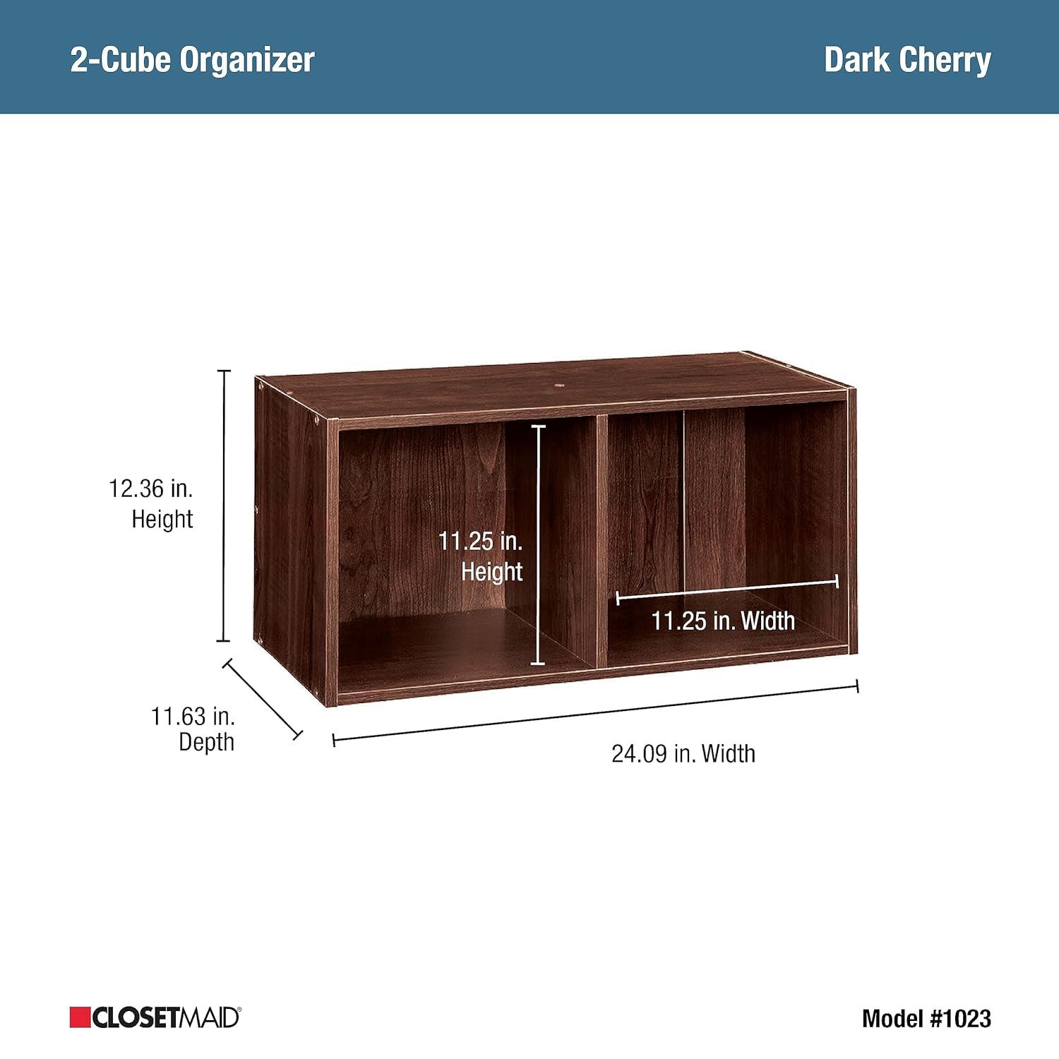 ClosetMaid Cubeicals 12.36'' H x 24.09'' W 2-Cube Bookcase