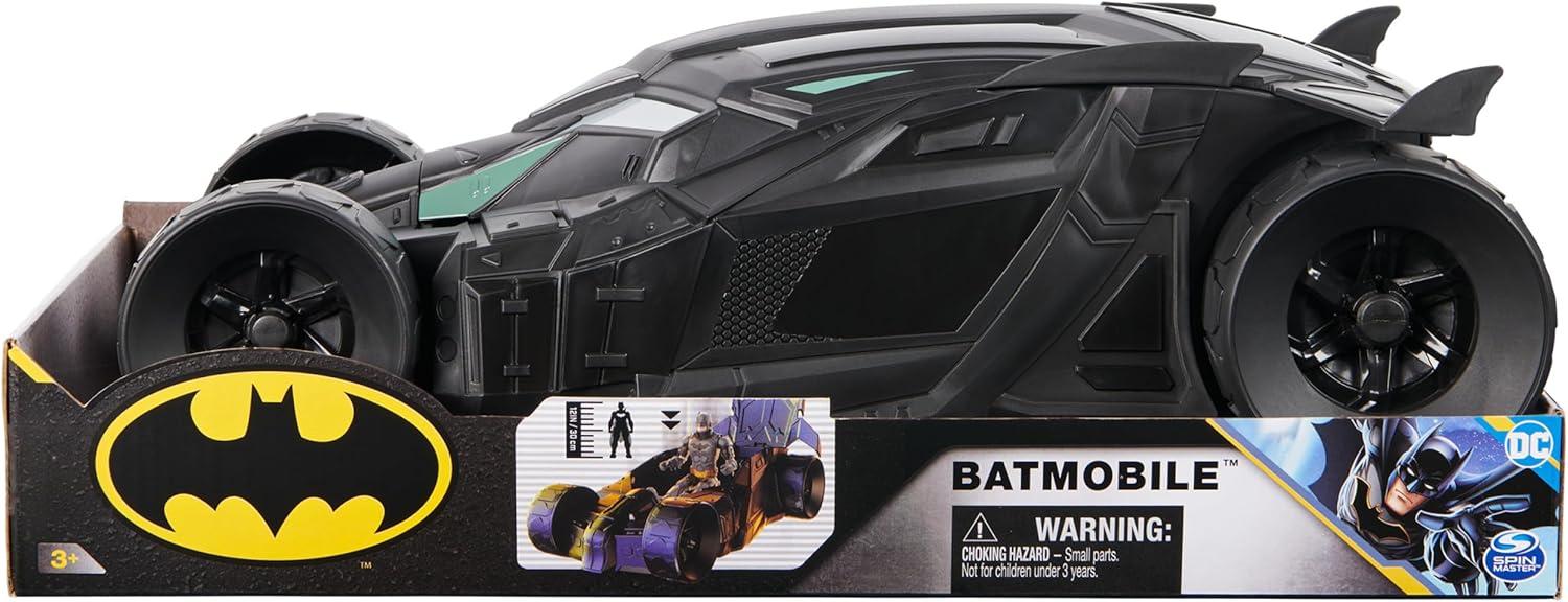 12-Inch Black Plastic Batman Batmobile Toy Car