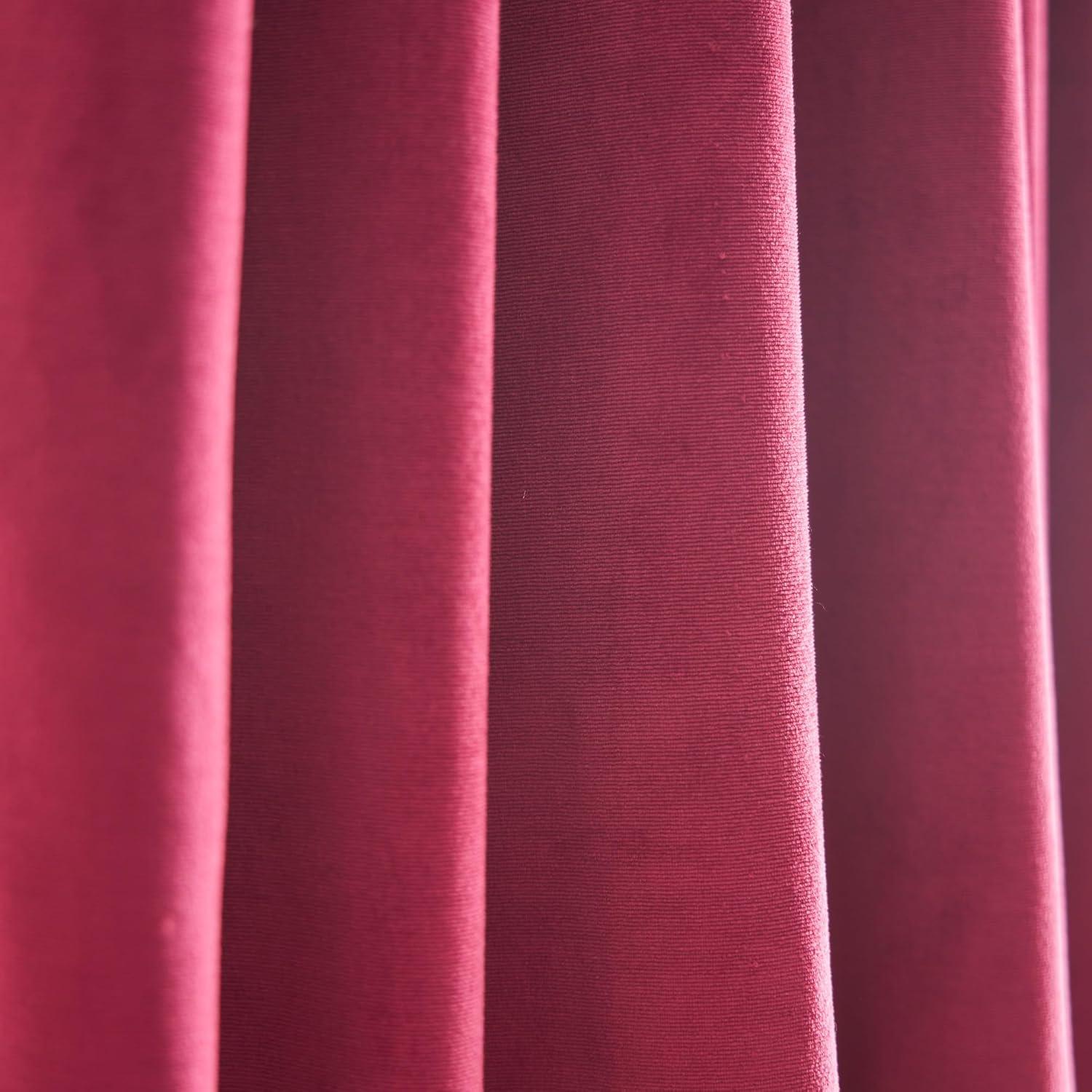 Lucca Velvet Solid Max Blackout Rod Pocket Curtain Panels Linen