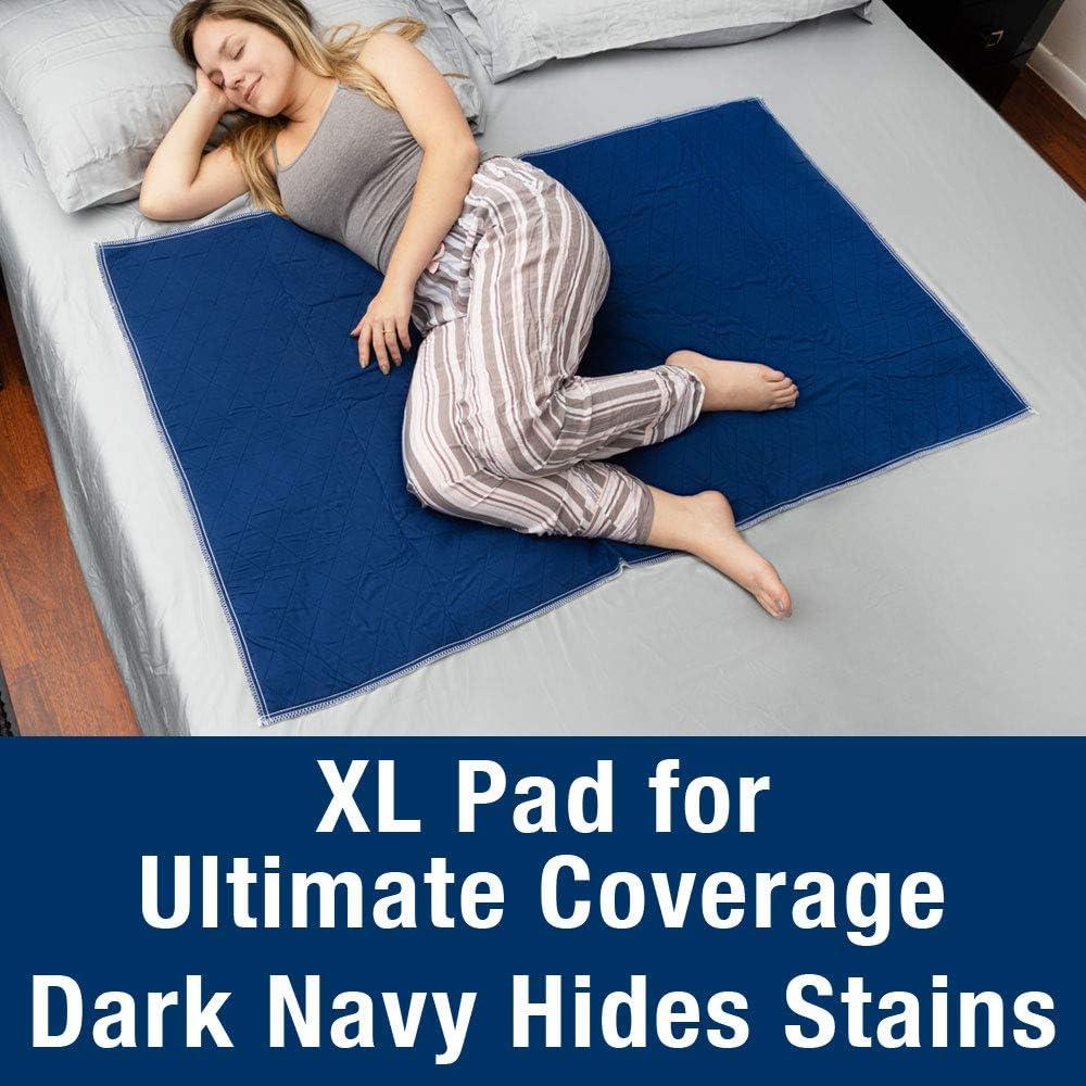 Inspire Waterproof Mattress Protector, Dark Colored to Hide Stains, Extra Large 34 x 54 – Quilted, Bed Pad for Incontinence Washable 2 Pack