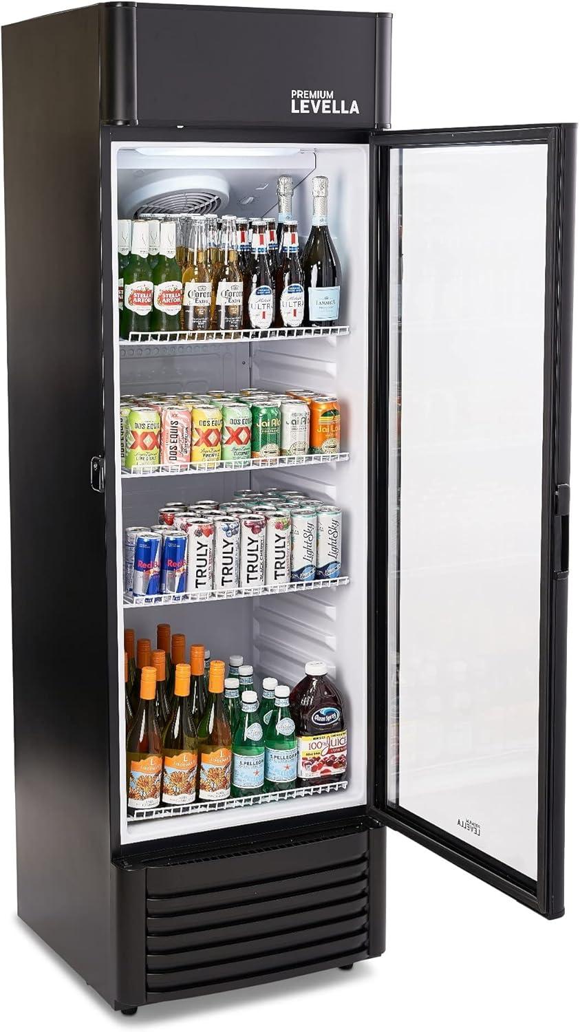 Premium Levella PRF1257DX 12.5 cu ft Flat Front Beverage Refrigerator Black