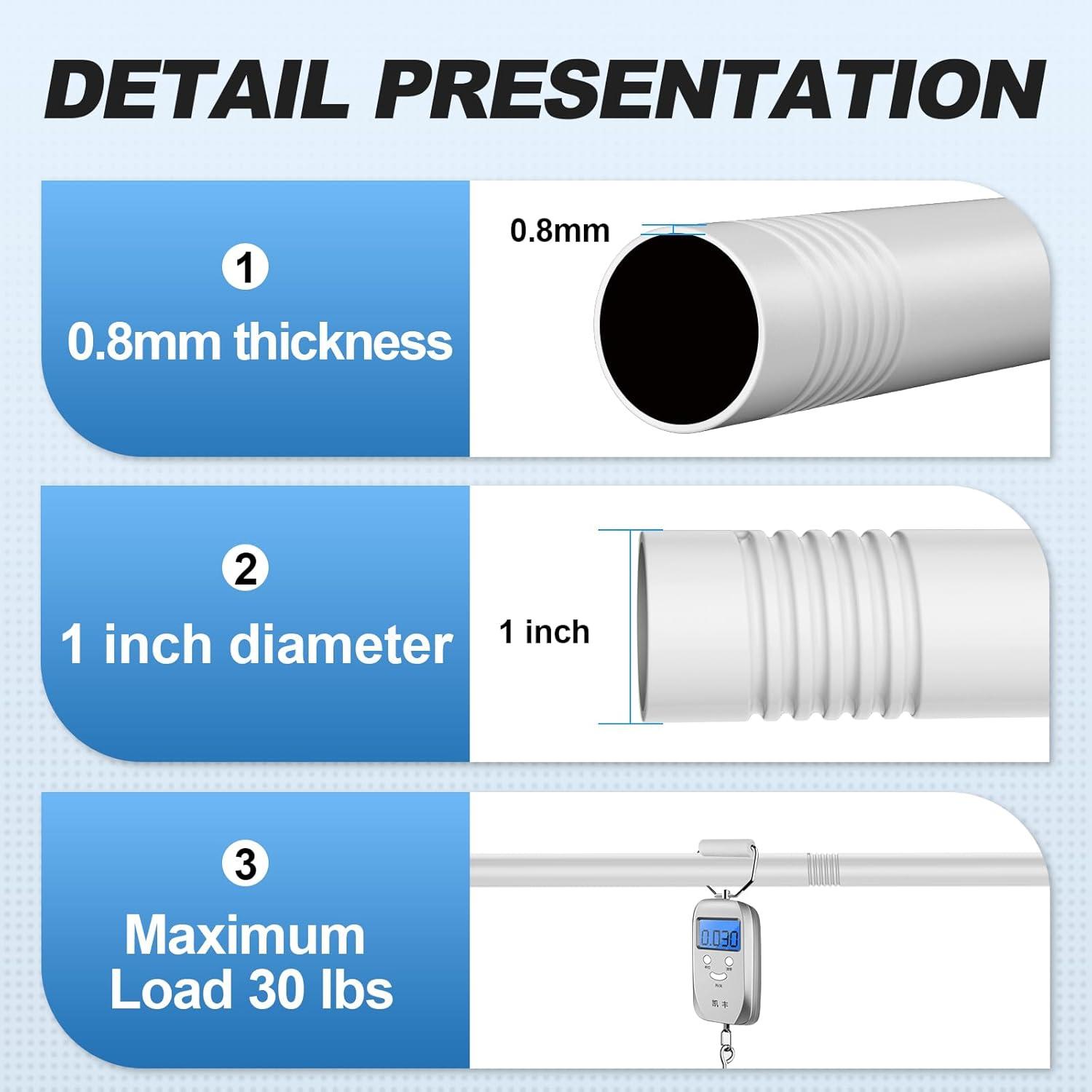 Shower Curtain Rod White