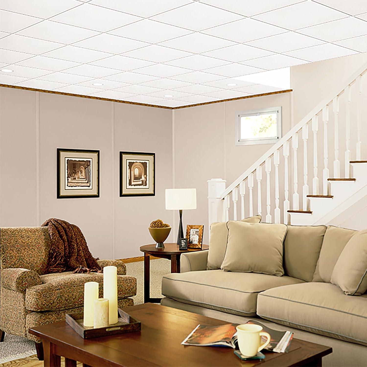 Sahara 24'' x 24'' White Acoustic Ceiling Tiles