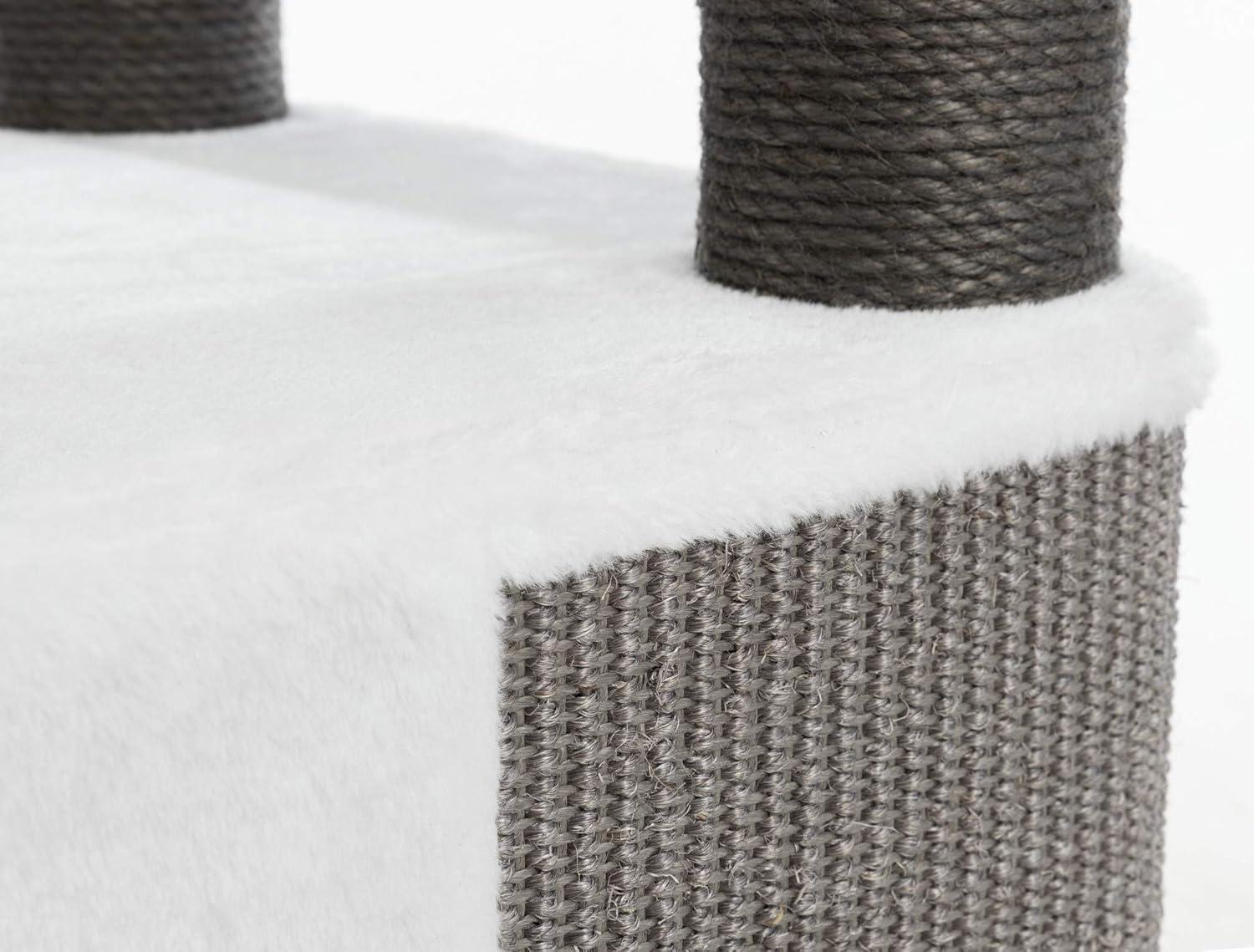 TRIXIE TRIXIE Lucano 43.3" XXL Cat Tree - Sisal Scratching Posts, Plush Covered House, Cat Beds, Platforms, Two Hanging Toys