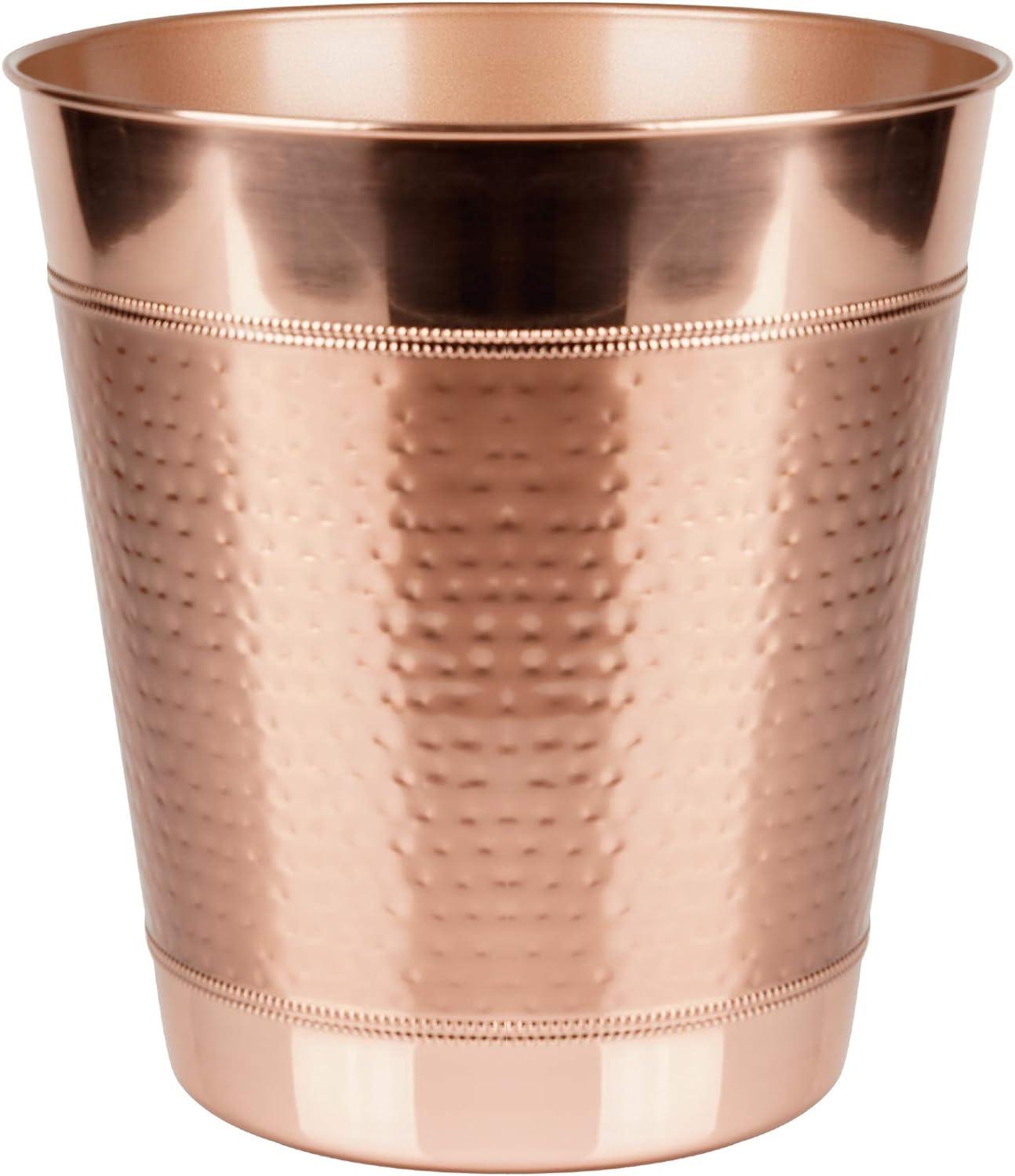 Hudson Decorative Stainless Steel Trash Wastebasket Copper - Nu Steel