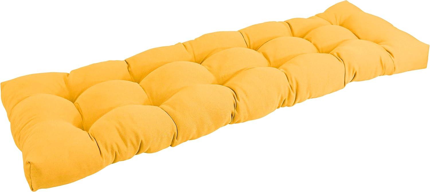 Blazing Needles 55-inch by 19-inch Tufted Solid Twill Bench Cushion - Sunset