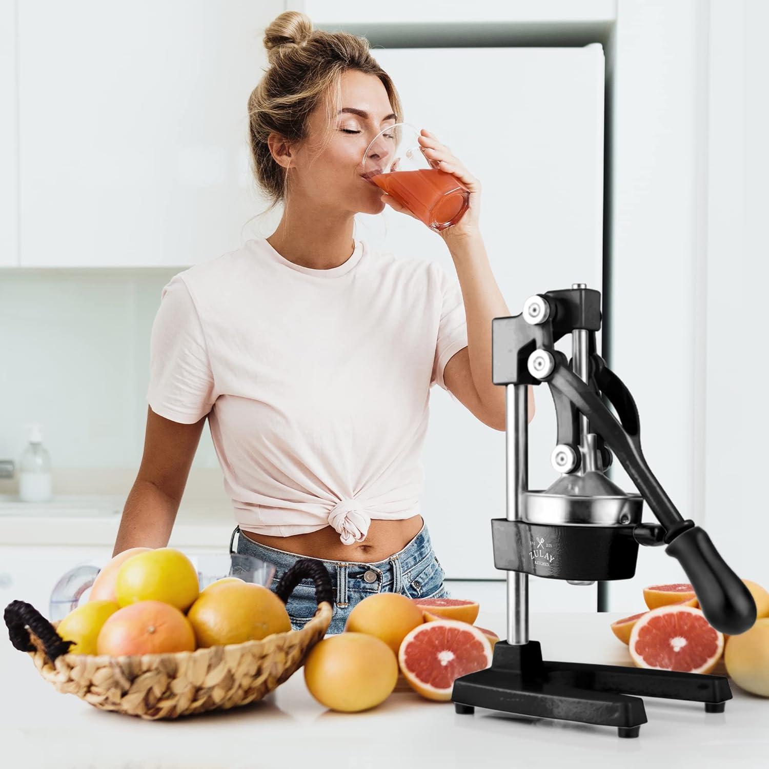 Zulay Black Heavy Duty Manual Citrus Juicer