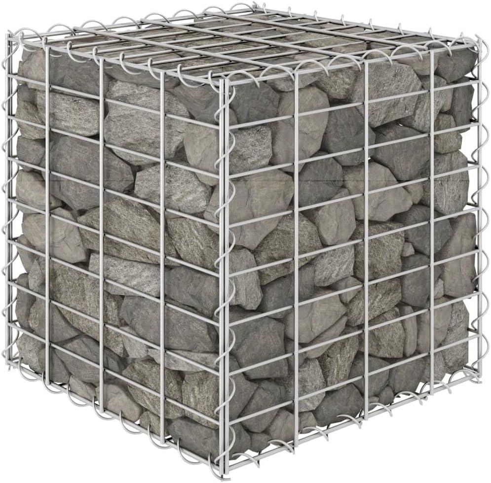 Steel Wire Cube Gabion Raised Bed Planter 23.6"