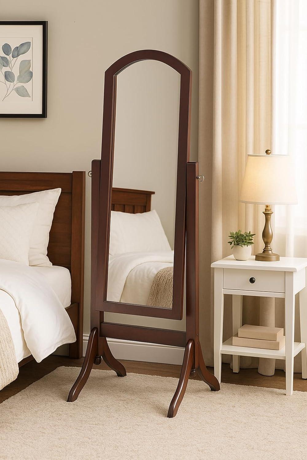 Barrington Cheval Floor Mirror - A/N Walnut Brown