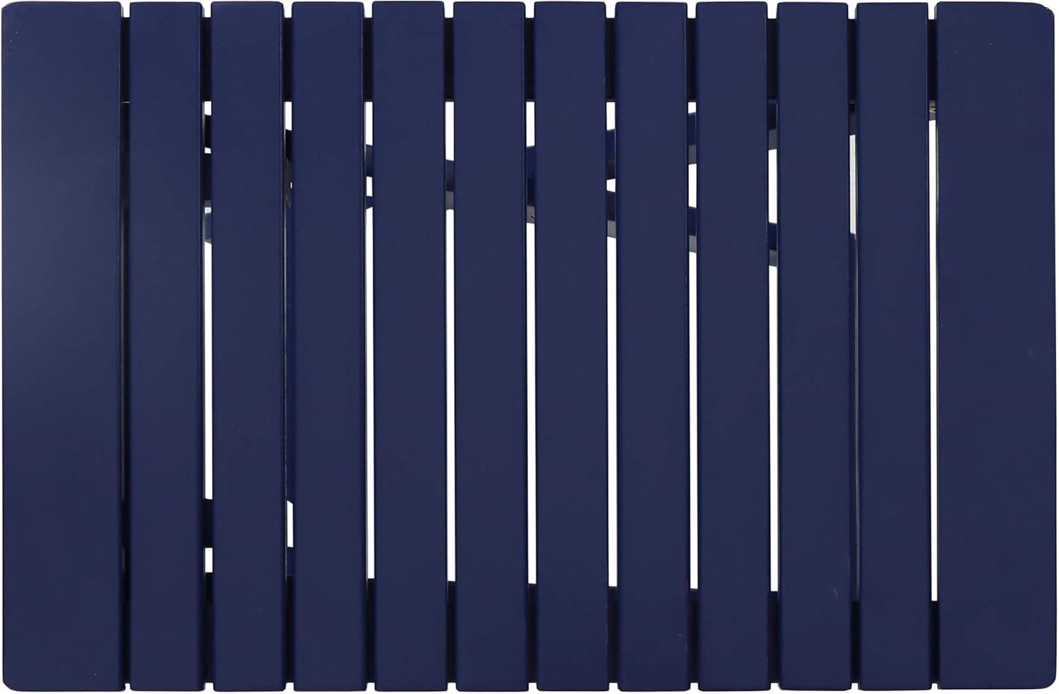 Christopher Knight Home Daphne Outdoor Folding Side Table, Navy Blue