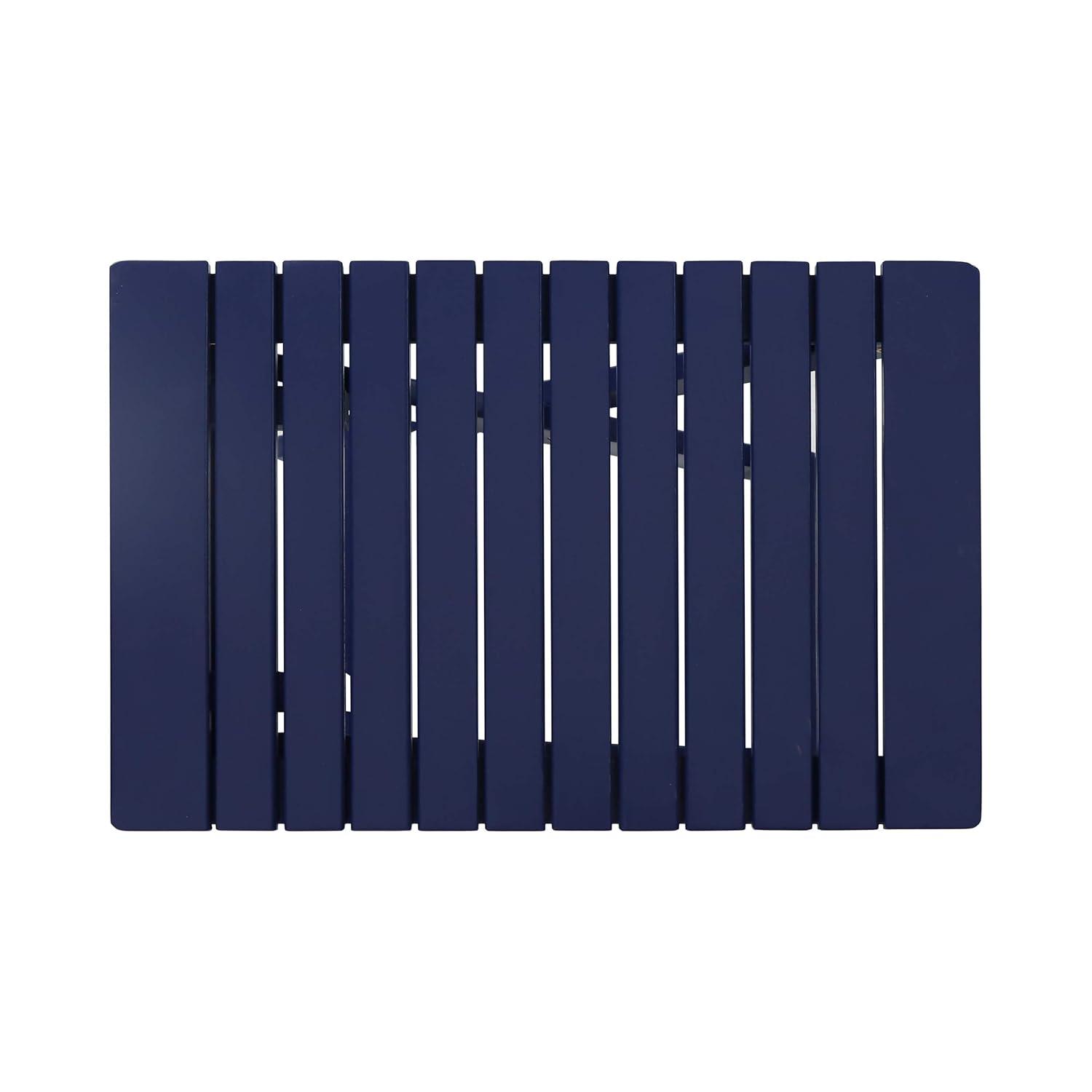 Christopher Knight Home Daphne Outdoor Folding Side Table, Navy Blue