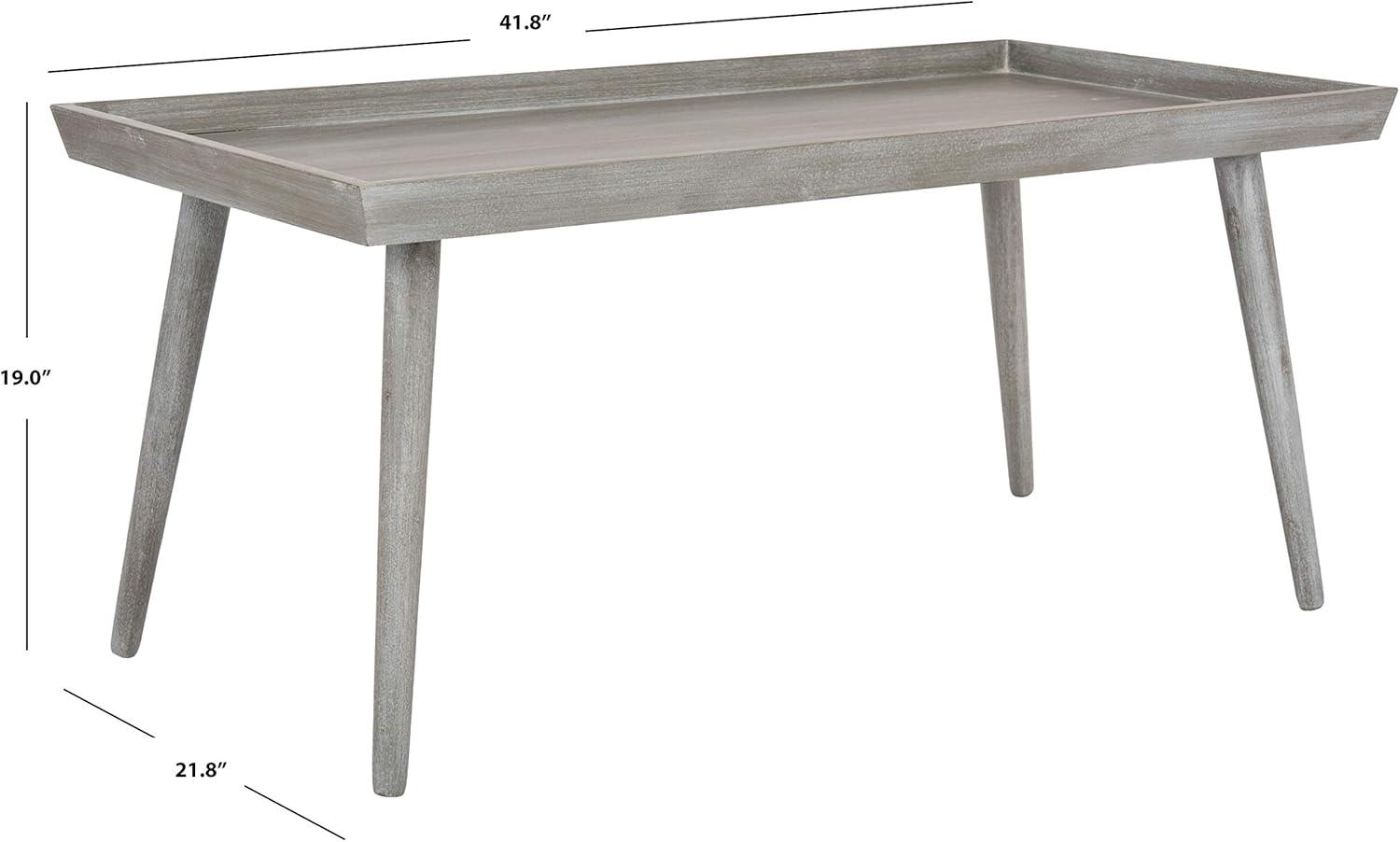 Nonie Coffee Table With Tray - Slate Grey - Safavieh