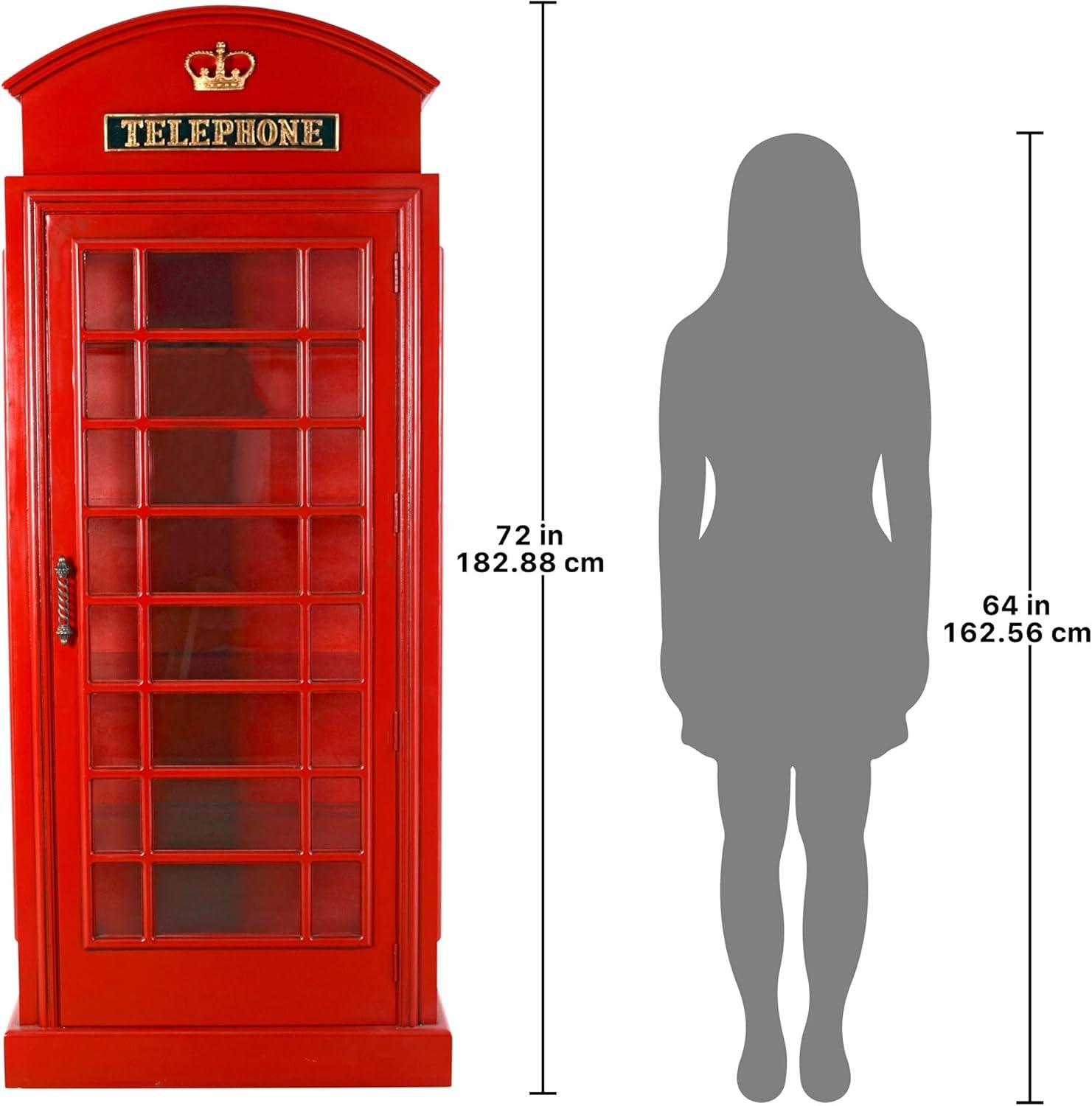 British Telephone Booth Display Cabinet