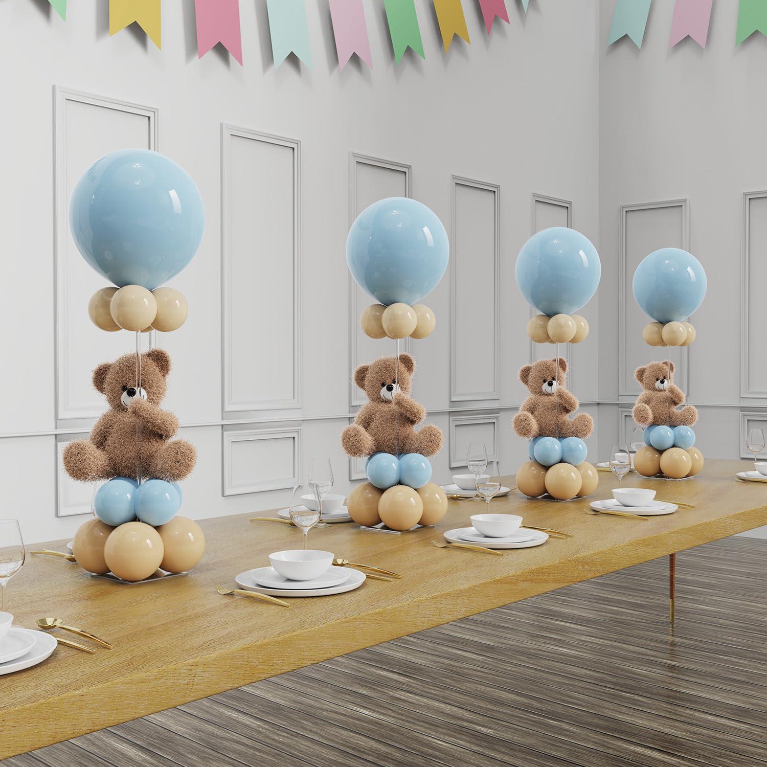 Clear Acrylic Tabletop Balloon Stand Kit, 23.6 Inch, 10 Pack