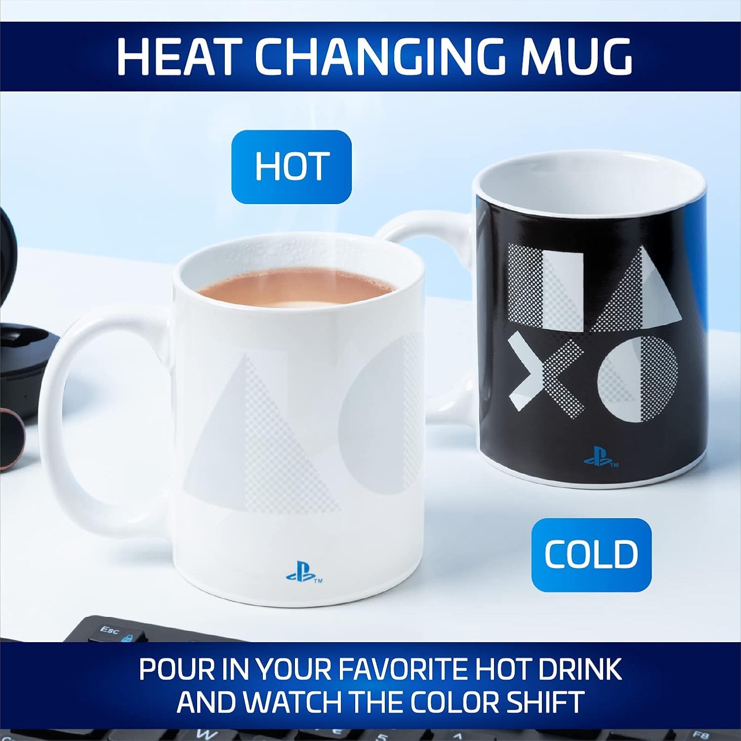 Paladone Products Ltd. PlayStation PS5 Heat Change 10 Ounce Ceramic Mug