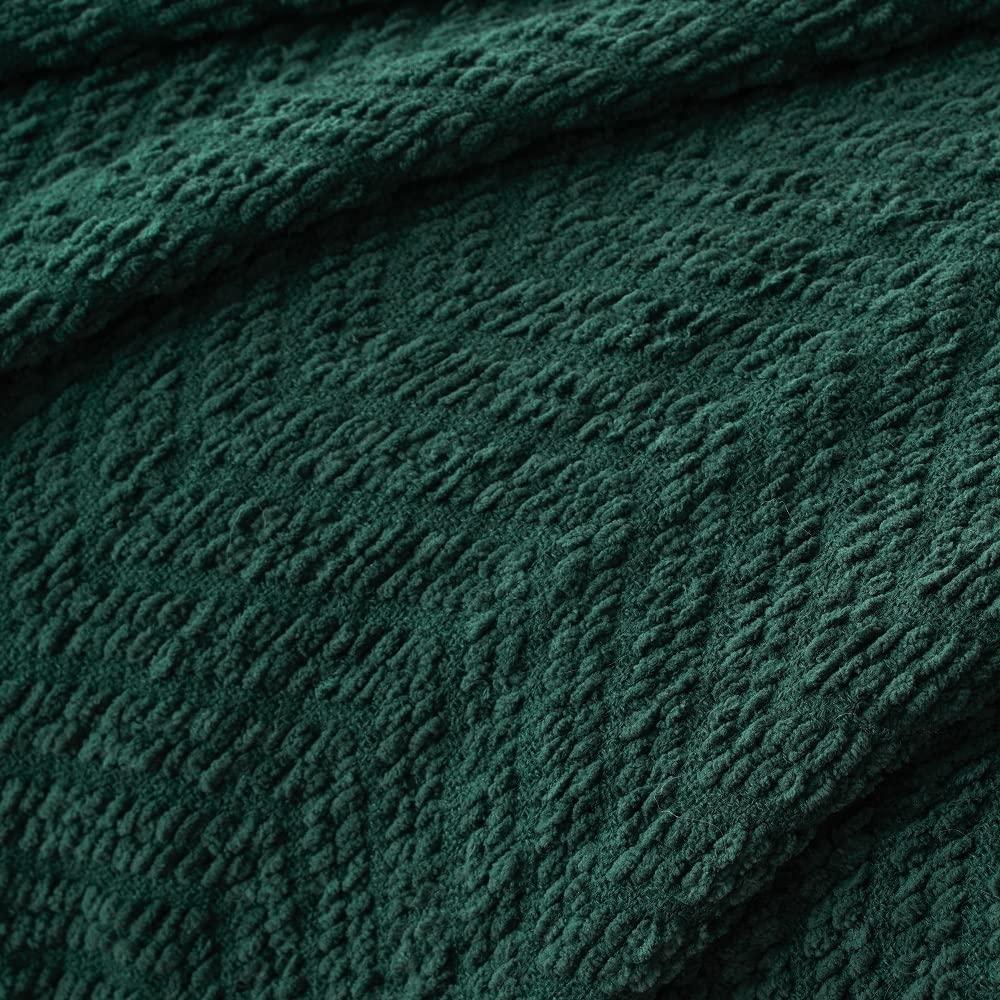 Battilo Home Throw Blanket for Couch, Super Soft Cozy Warm Throws for Twin Bed, Knit Woven Chenille Blanket Versatile for Sofa Bedroom Home Decor