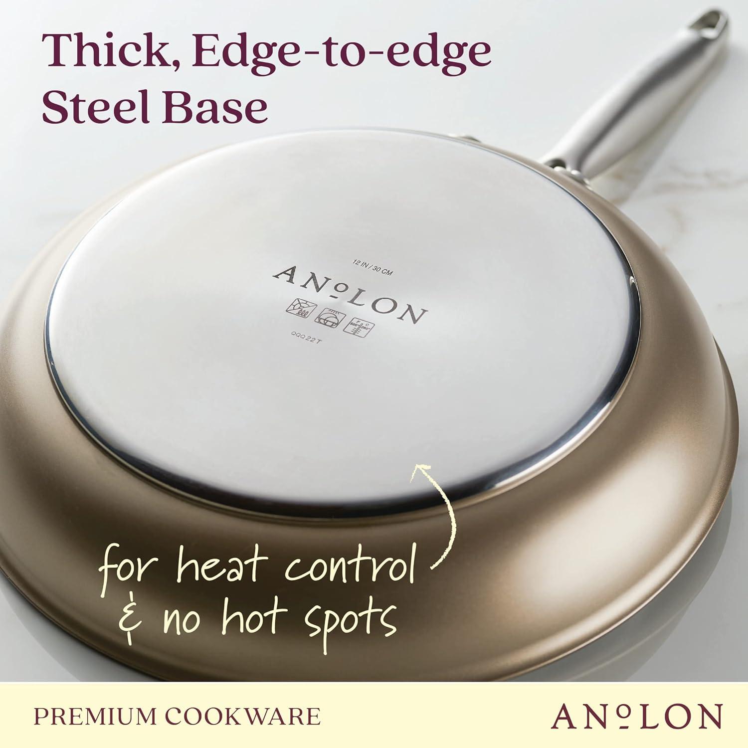 Anolon Ascend Hard Anodized Nonstick Frying Pan / Skillet, Induction Compatible