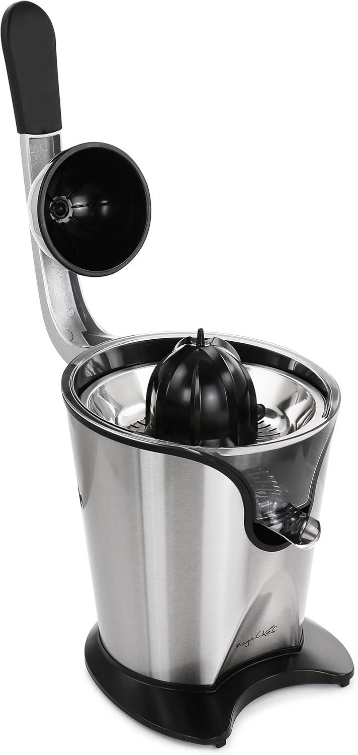 MegaChef Stainless Steel Electric Citrus Juicer with Handle