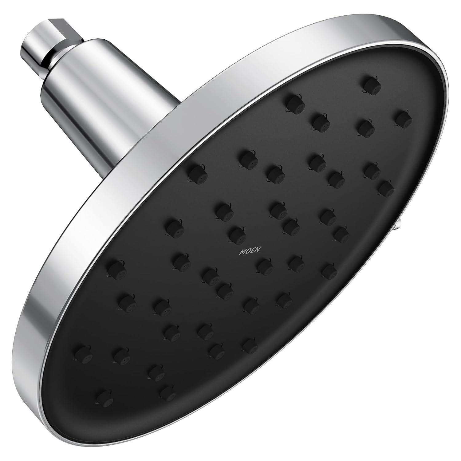 MOEN Verso Magnetix 8-Spray Patterns with 1.75 GPM 9 in. Wall Mount Fixed Shower Head in Chrome, Grey