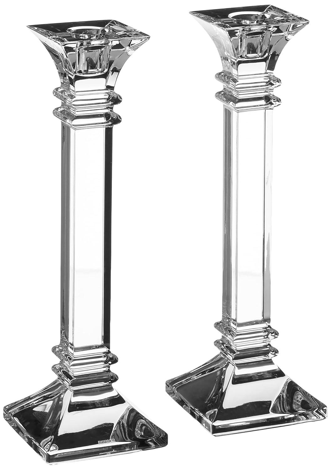 Marquis by Waterford Treviso 2 Piece Crystal Tabletop Candlestick Set (Set of 2)