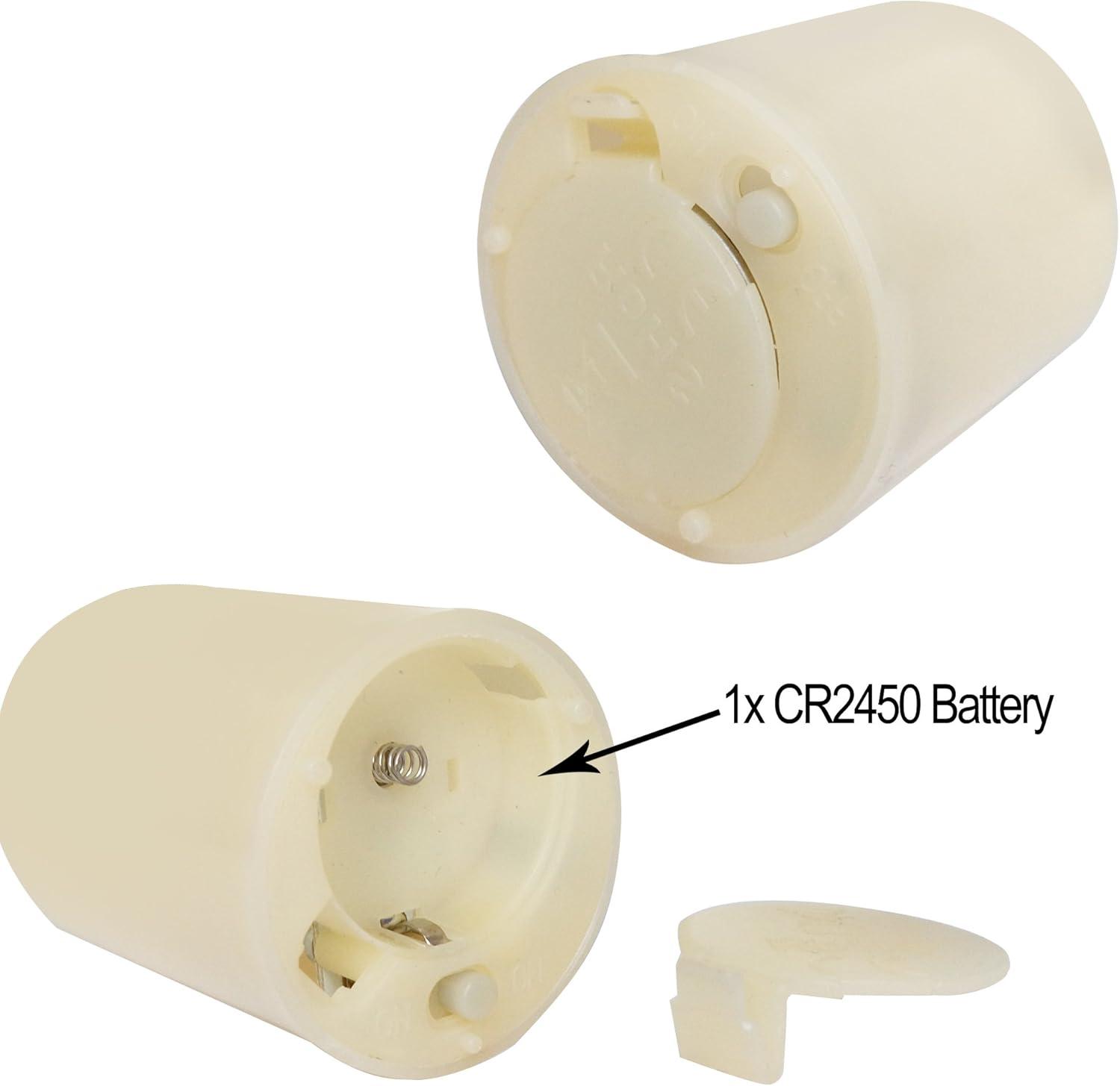 Candle Choice 6 Piece Flameless LED Votive Candles with Remote & Timer - Realistic Flickering Battery-operated Powered Electronic Tealight Candles 1.5”x1.5” Long Lasting Batteries Included 6-Pack