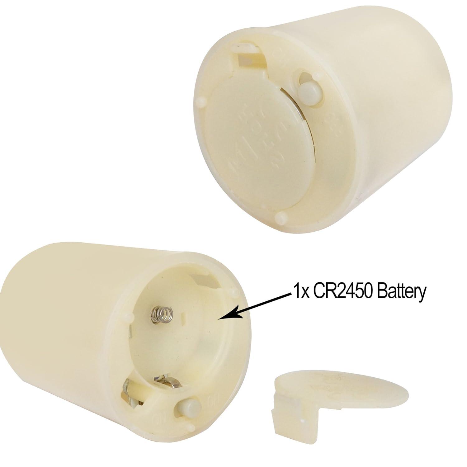 Candle Choice 6 Piece Flameless LED Votive Candles with Remote & Timer - Realistic Flickering Battery-operated Powered Electronic Tealight Candles 1.5”x1.5” Long Lasting Batteries Included 6-Pack