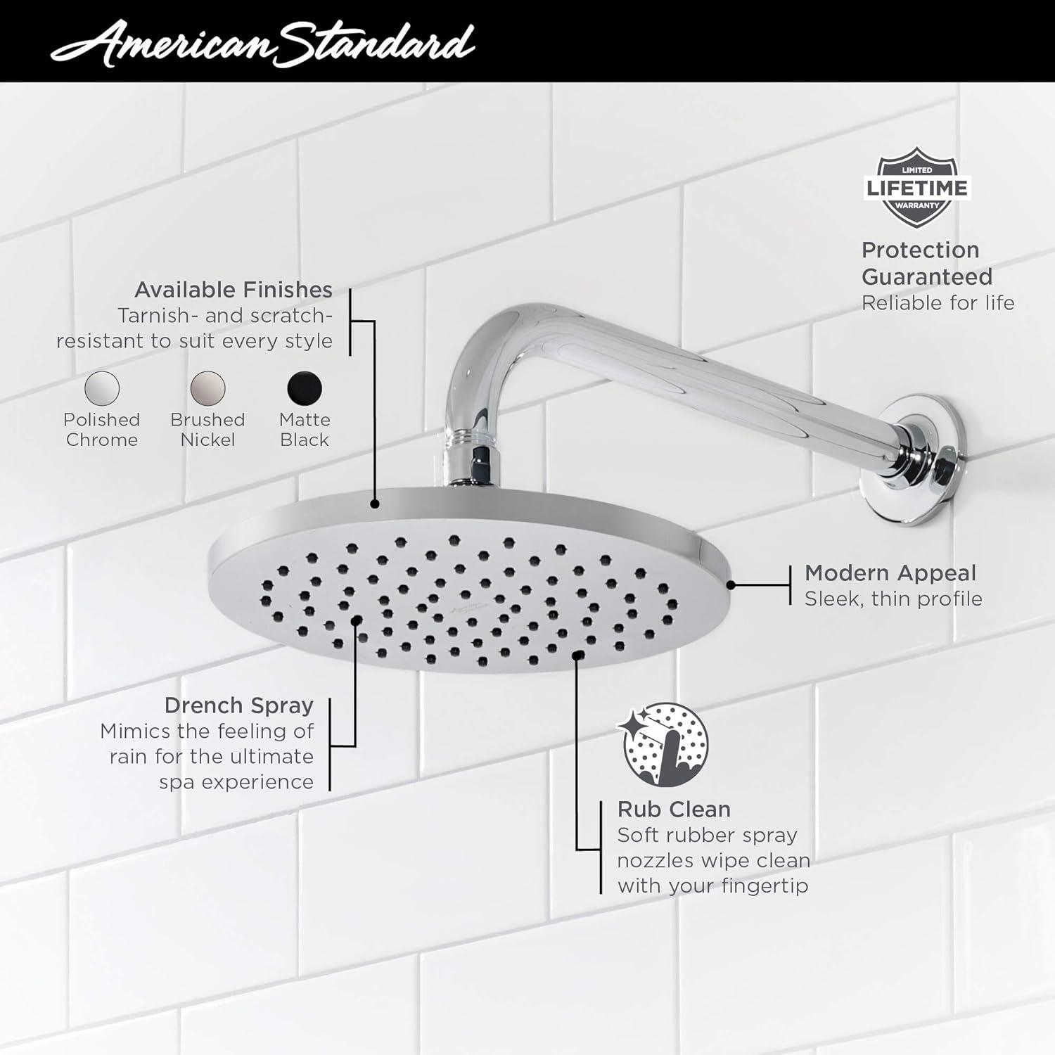 Studio S Rain Adjustable Shower Head 2.5 GPM GPM