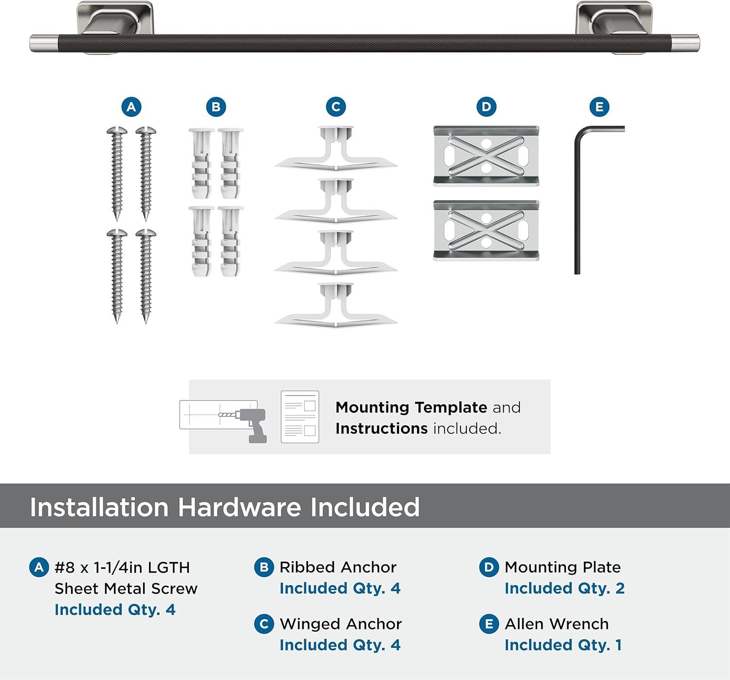 Amerock Esquire Wall Mounted Towel Bar