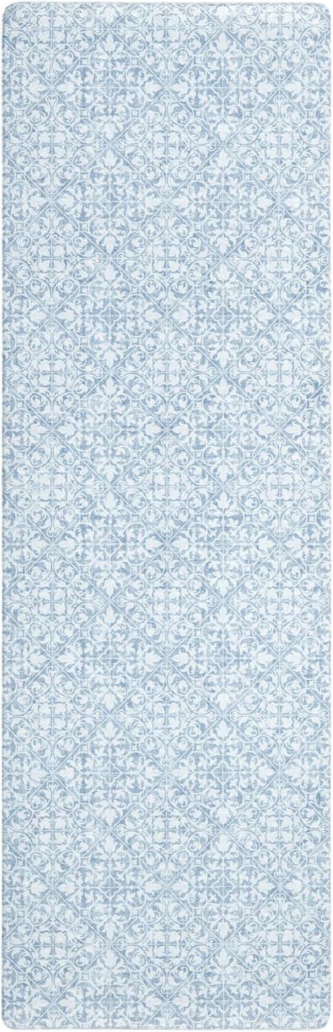 Town & Country Living TOWN & COUNTRY BASICS Comfort Plus Non-Slip Backing Vintage Medallion Tile Anti Fatigue Comfort Mat