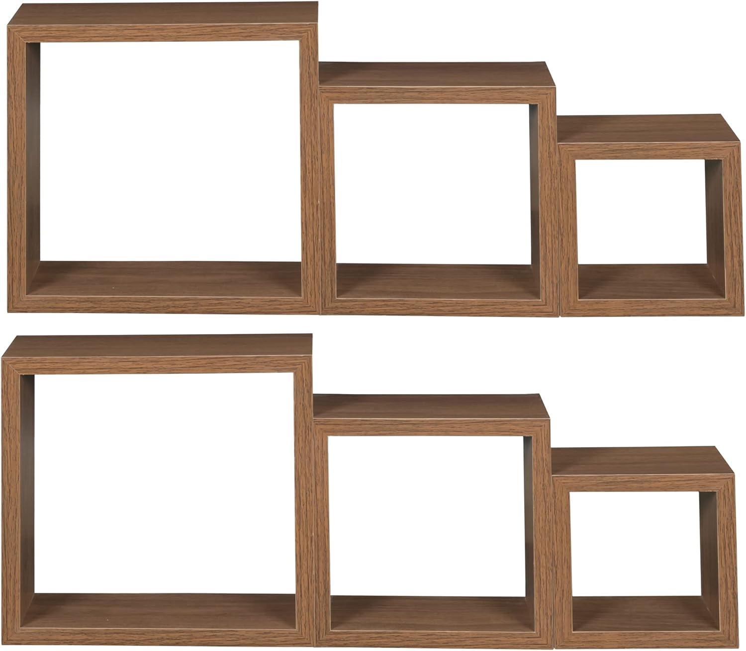 Niche Soho 3 Piece Wall Shelf Set- Urban Walnut