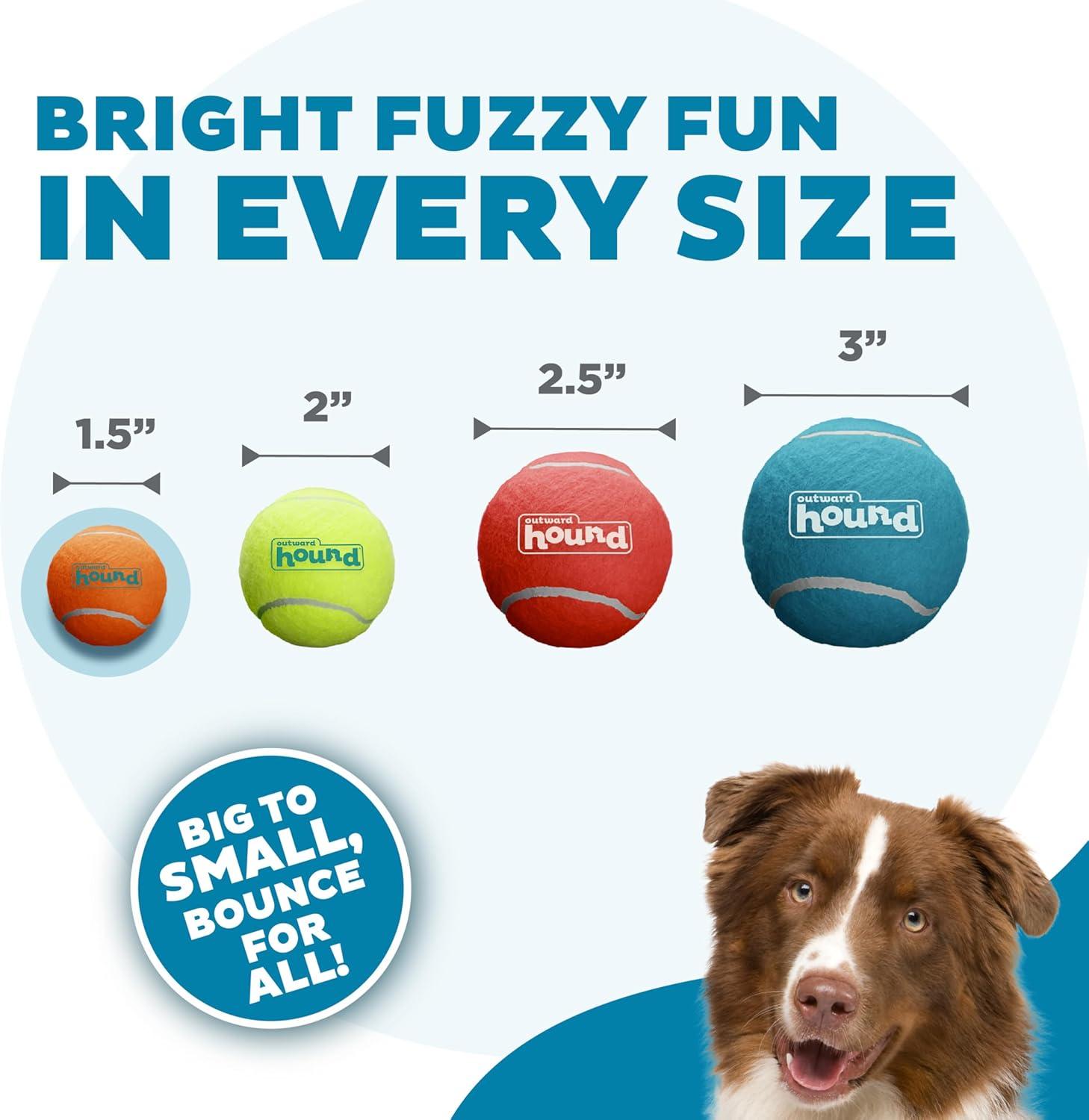 Outward Hound Squeaker Ballz Fetch Dog Toy, XS - 4 Pack