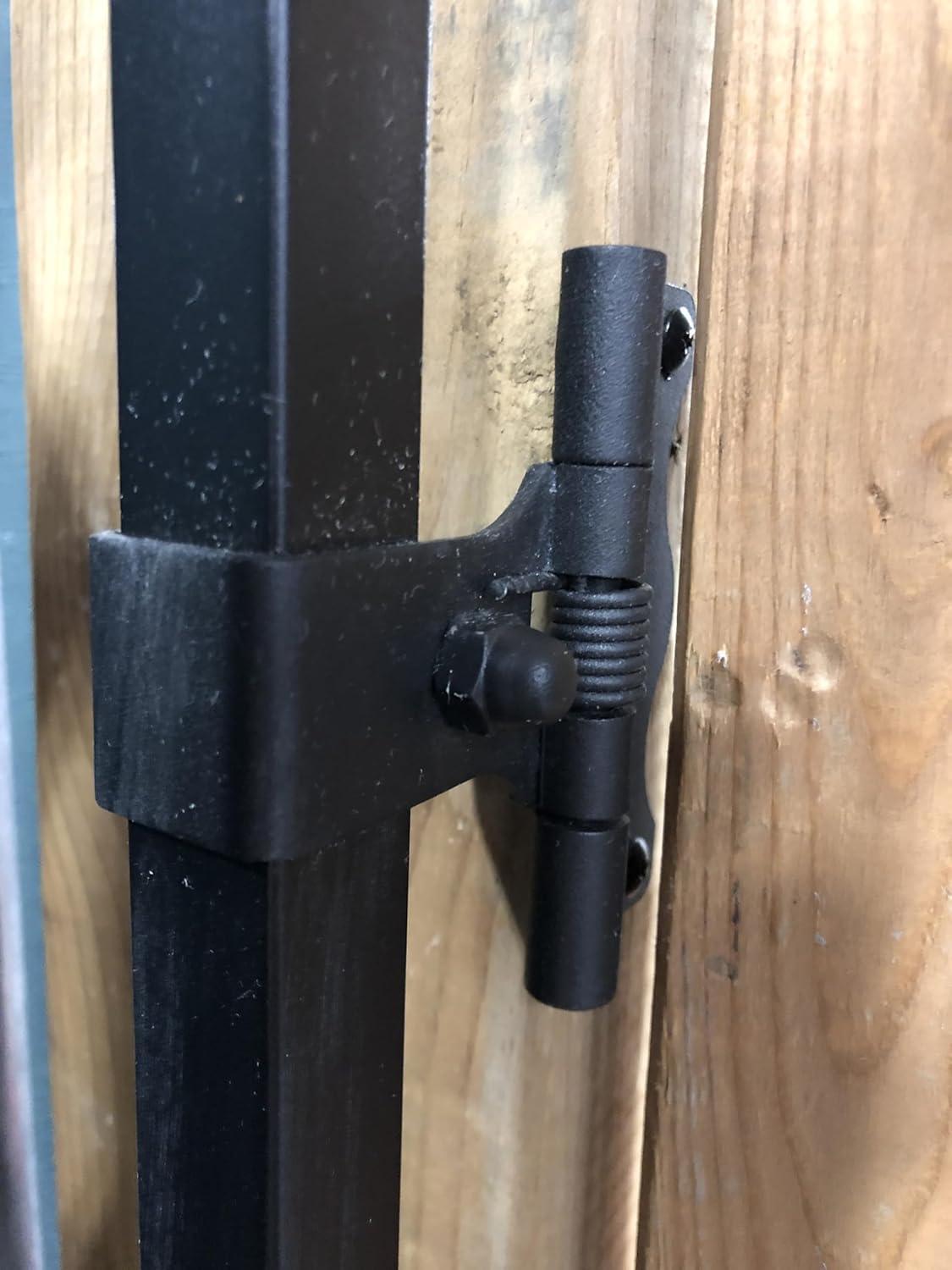 Nuvo Iron GGI0440 33" w x 68" h Garnet Ex. Rail Arched (Designed for Openings of 36" w) Gate, 33" x 68", Black 33" x 68" - Garnet Rail Arched Gate