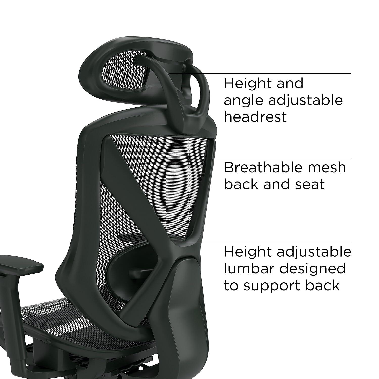 Union & Scale FlexFit Dexley Mesh Task Chair Blue (UN59375)