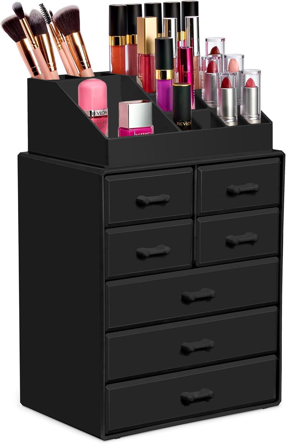 Sorbus Makeup Organizer with Lipstick, Brush Holders, Large 12 Drawers