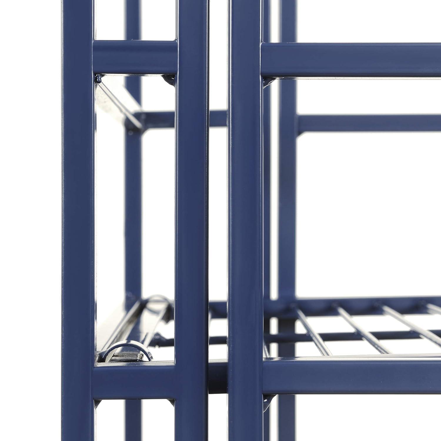 Convenience Concepts Xtra Storage 5 Tier Folding Metal Shelf, Forest Green