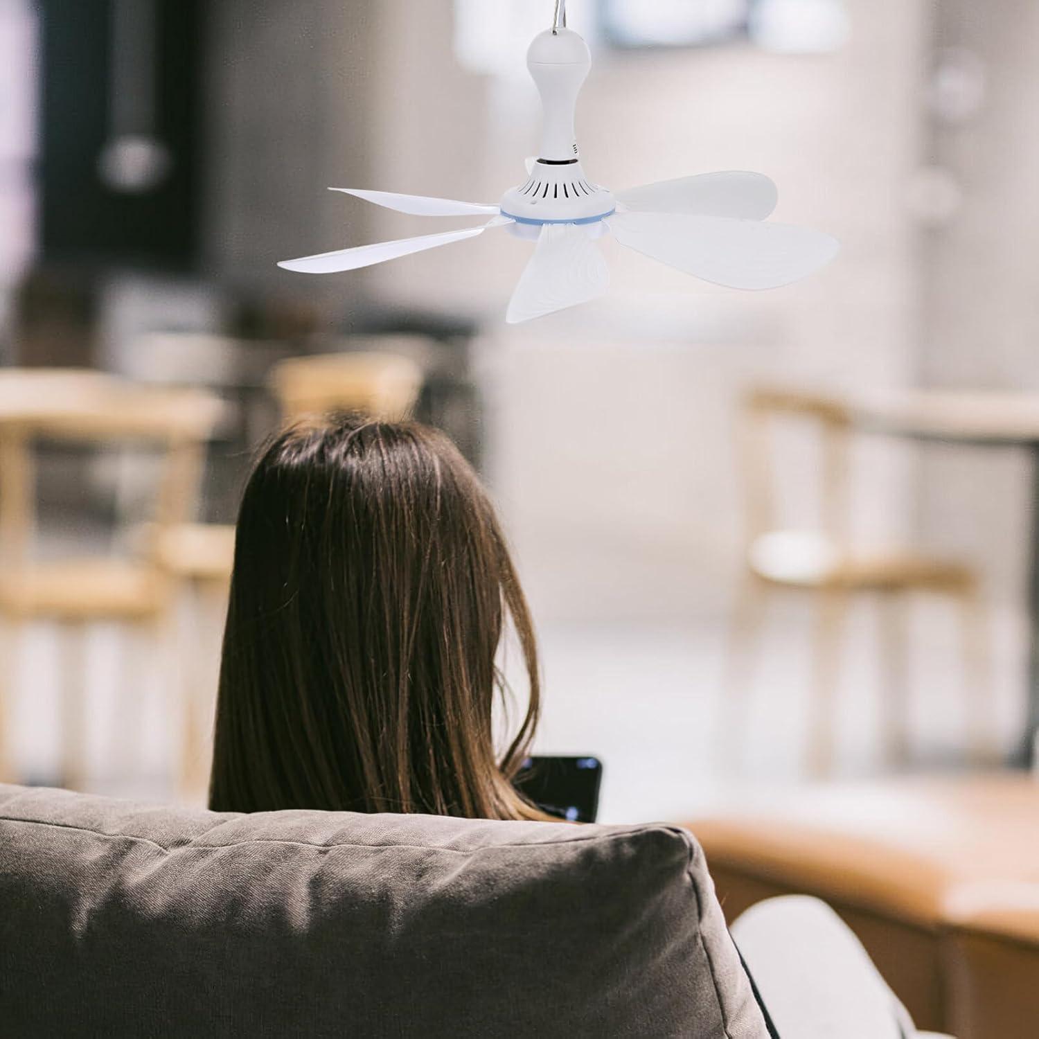 Outdoor Camping Ceiling Fan Tent Fan Hanging Fan Usb Powered Tent Canopy Fan