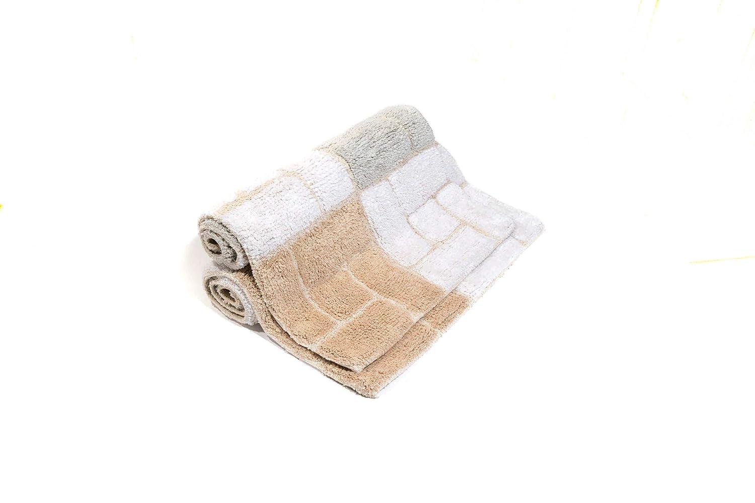 Classic Color Cotton Blend Bath Rug