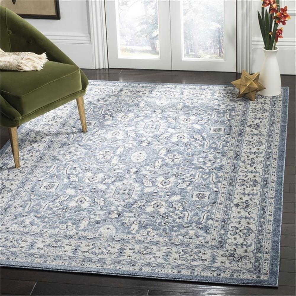 Charleston CHL412 Loomed Indoor Area Rug - Navy/Creme - 5'3"x7'6" - Safavieh