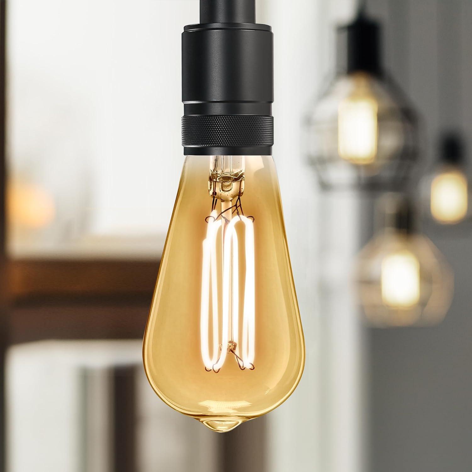 Feit Electric ST19 E26 (Medium) Filament LED Bulb Warm White 40 Watt Equivalence 2 pk