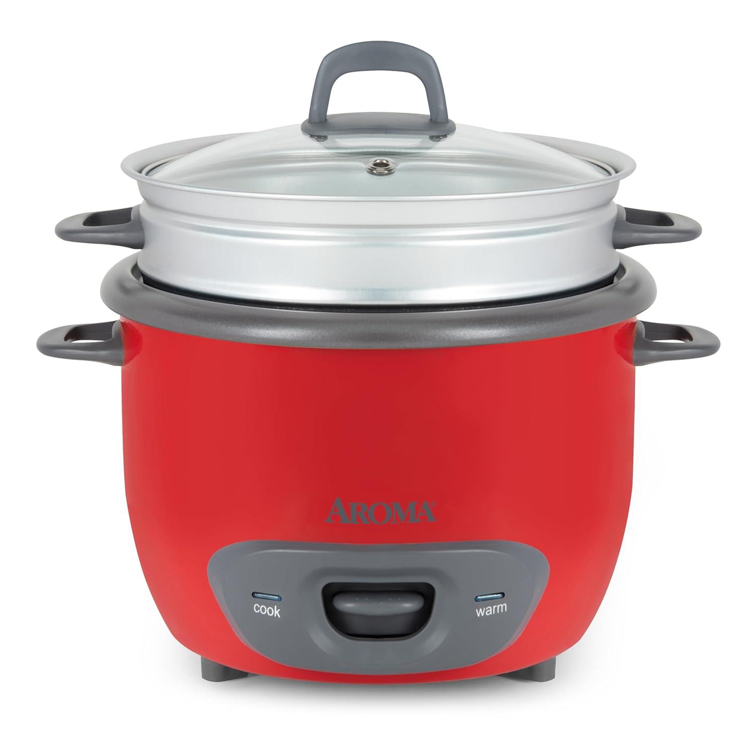 Aroma Aroma 14-Cup Pot Style Rice Cooker and Food Steamer Set