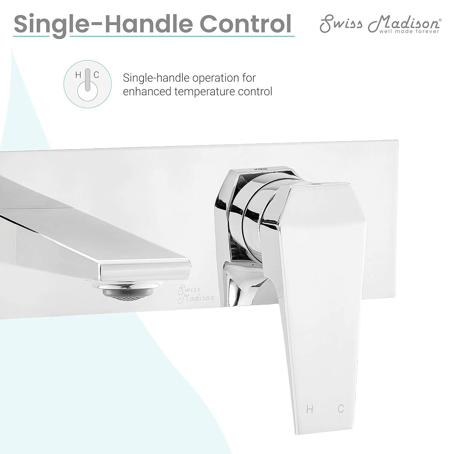 Voltaire Single-Handle, Wall-Mount, Bathroom Faucet