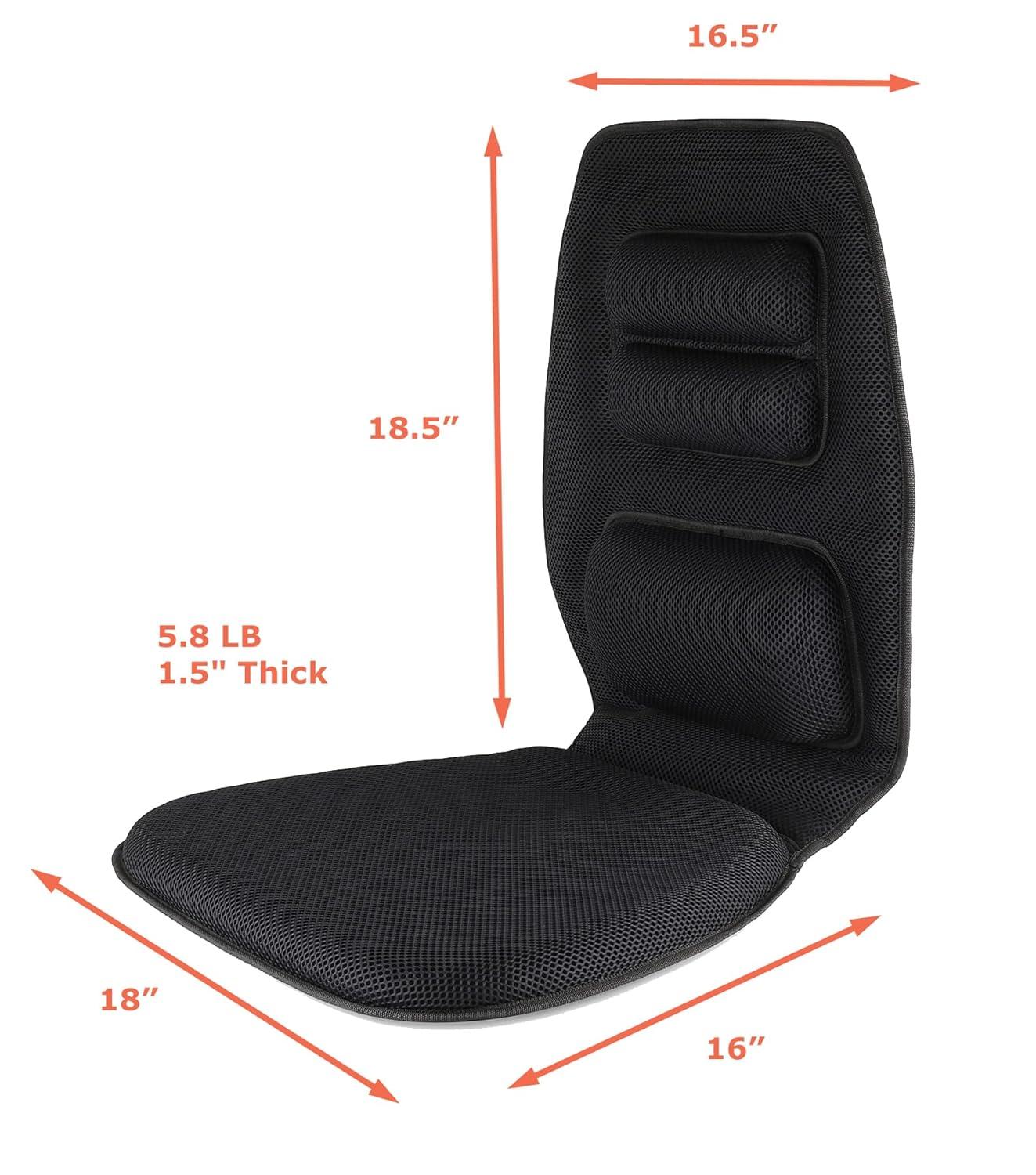 Black and Blue Orthopedic Gel Seat Cushion with Handle