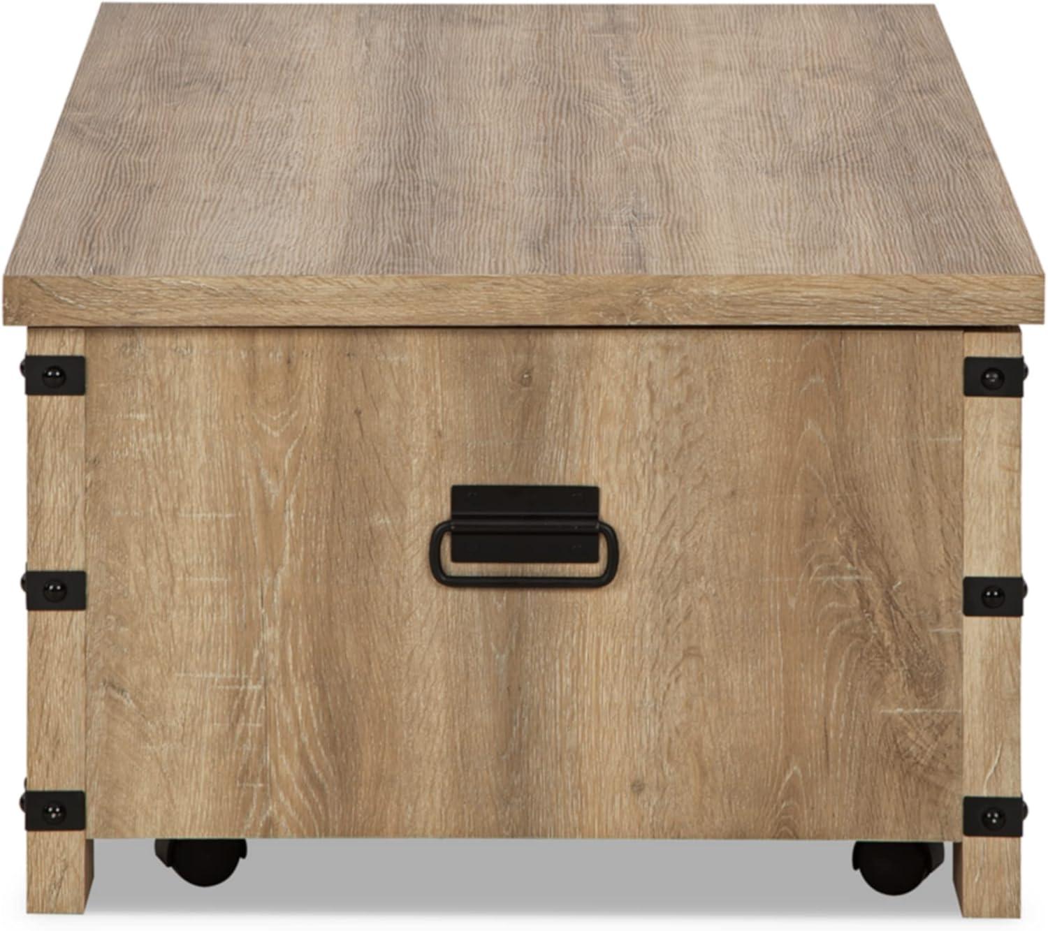 Signature Design by Ashley Casual Calaboro Lift-Top Coffee Table, Light Brown