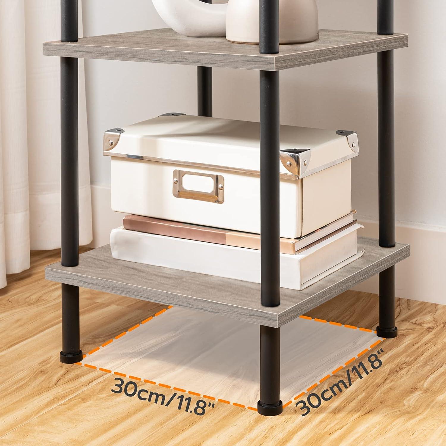 6-Tier Corner Bookcase for Small Spaces