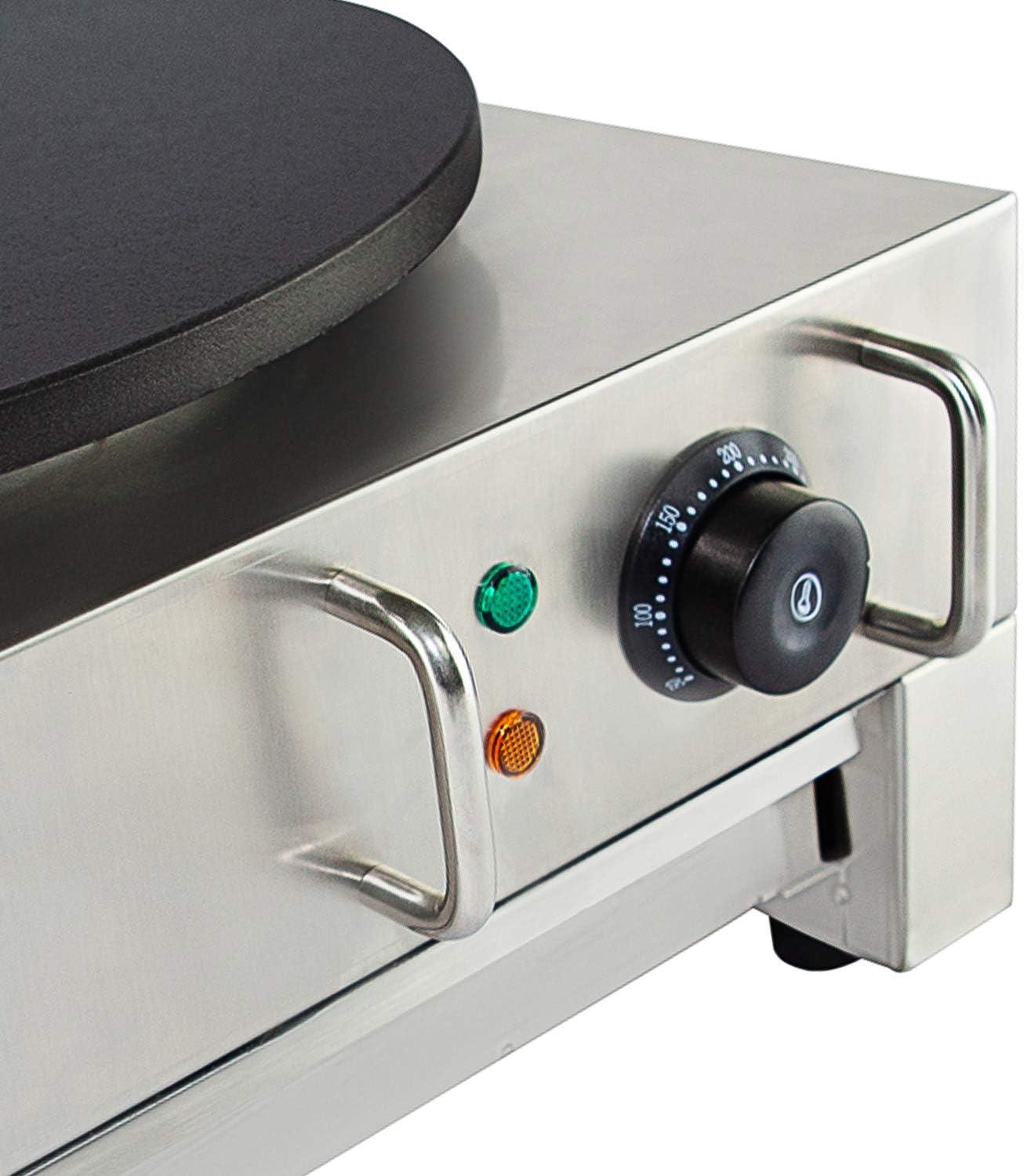 ALDKitchen Crepe Maker Commercial | Electric Pancake Maker | Nonstick 16 Plate | 110V