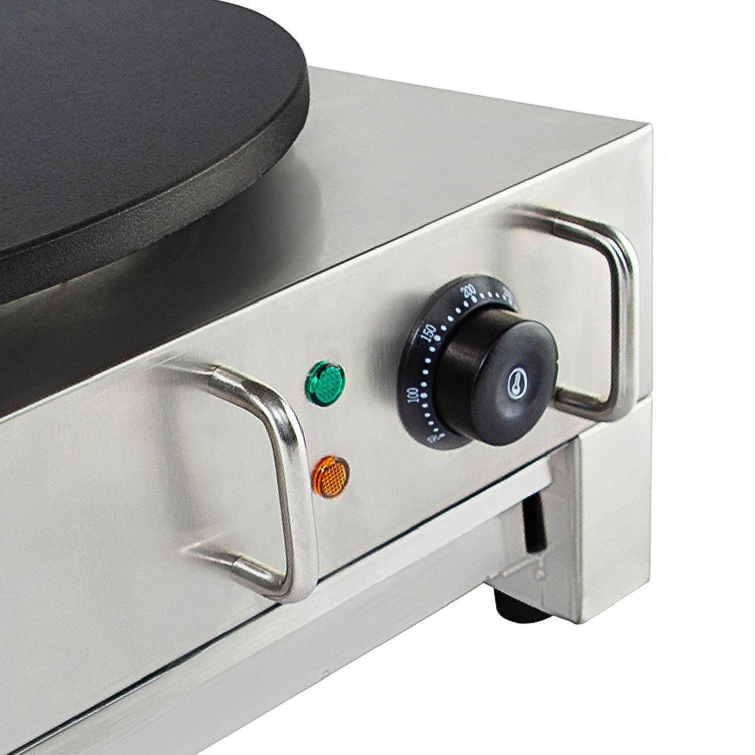 ALDKitchen Crepe Maker Commercial | Electric Pancake Maker | Nonstick 16 Plate | 110V