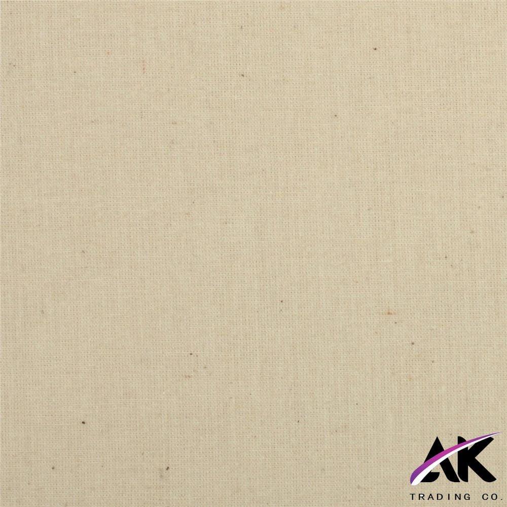 AK Trading 60" Wide Natural Muslin Fabric, 100% Cotton Fabric, Unbleached 5 Yards