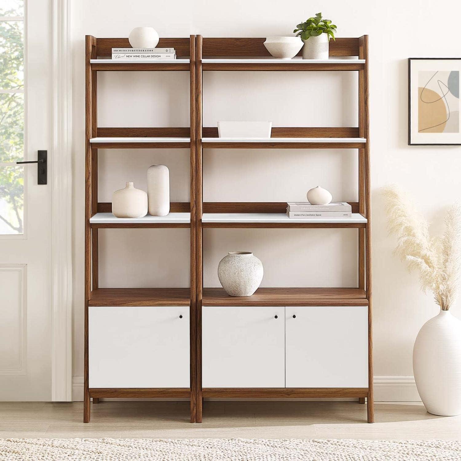 Modway Bixby Wood Bookshelves - Set of 2