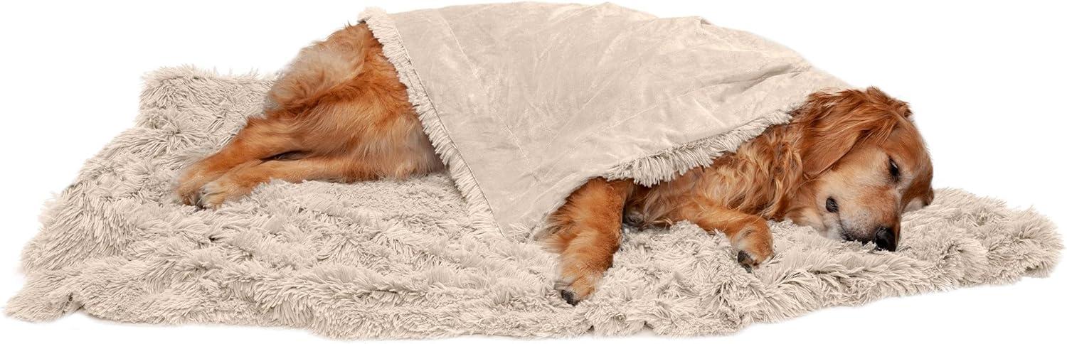 FurHaven Long Fur & Velvet Waterproof Dog Blanket