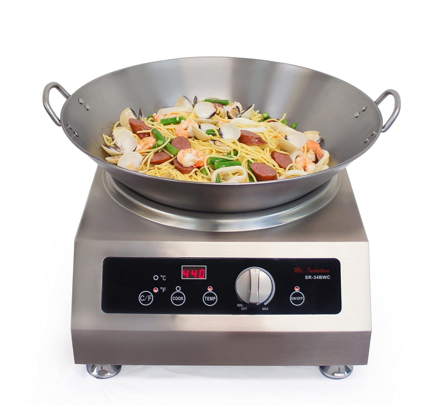 ZRQarq SL-PA450EA: 18″ Stainless Steel Wok (Induction Ready)